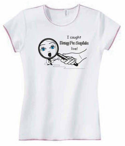 Kung Fu Sophie Fuchsia Stitching T-shirt